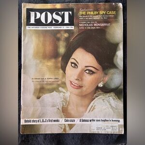 Saturday Evening Post February 15, 1964 - Sophia Loren - Philby Spy Case AI